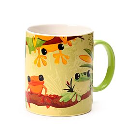Tropical Frogs Porcelain Mug