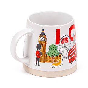 London Souvenir Tapered Stoneware Mug London Souvenir Tapered Stoneware Mug