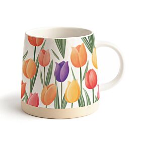 Tulips Tapered Stoneware Mug