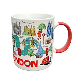 London Souvenir Landmarks Porcelain Mug