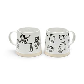 Cat Illustrations Stoneware Mug