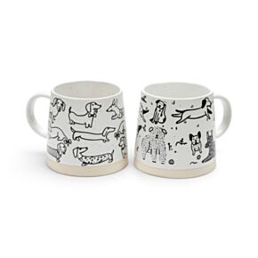 Dog Illustrations Stoneware Mug