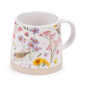 Jan Pashley Wings & Wildflowers Tapered Stoneware Mug
