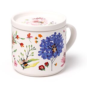 Nectar Meadows Porcelain Mug & Coaster Lid Set Nectar Meadows Porcelain Mug & Coaster Lid Set