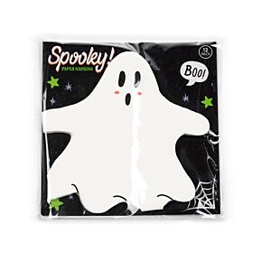 Halloween Ghost Pack of 12 3ply Paper Party Napkins Halloween Ghost Pack of 12 3ply Paper Party Napkins