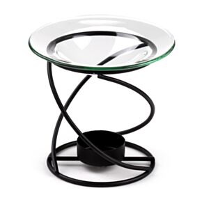 Eden Black Thin Metal Spiral Oil & Wax Melt Burner