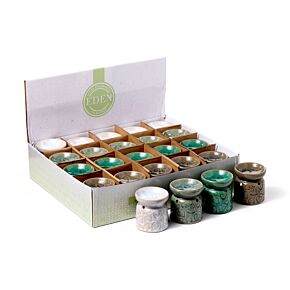 Small Ceramic Eden Oil Burner with Heart Pattern