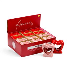 Amore Heart Shaped Ceramic Oil Burner