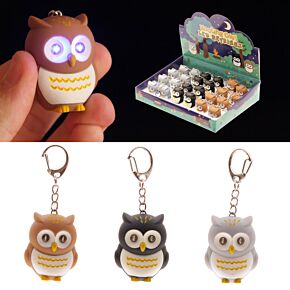 Hooting Owl LED Keyring with Sound Hooting Owl LED Keyring with Sound