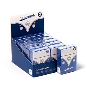 Blue Volkswagen VW T1 Camper Bus Standard Playing Card Deck Blue Volkswagen VW T1 Camper Bus Standard Playing Card Deck