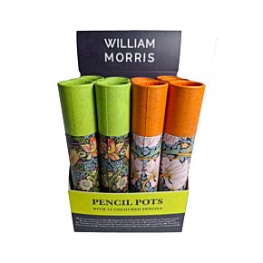 William Morris Large Pencil Pot with 12 Colouring Pencils William Morris Large Pencil Pot with 12 Colouring Pencils