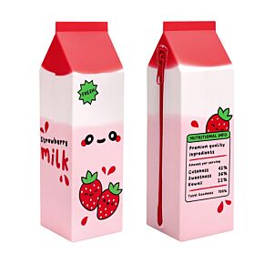 Foodiemals Strawberry Milk Carton Upright Pencil Case Foodiemals Strawberry Milk Carton Upright Pencil Case