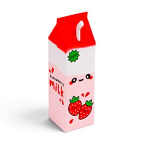 Foodiemals Strawberry Milk Carton Upright Pencil Case