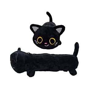 Lucky the Black Cat Plush Pencil Case Lucky the Black Cat Plush Pencil Case