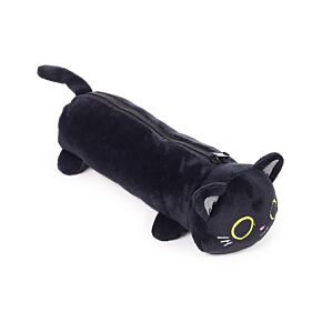 Lucky the Black Cat Plush Pencil Case