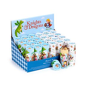 Knights & Dragons Pencil Pot with 12 Colouring Pencils Knights & Dragons Pencil Pot with 12 Colouring Pencils