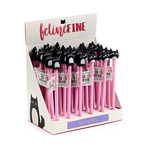 Feline Fine Black Cat Fine Tip Pen