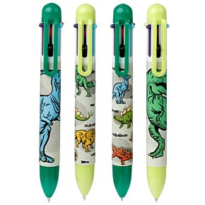 Dinosauria Multi Colour Pen (6 Colours)