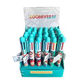 Zooniverse Multi Colour Pen (6 Colours) Zooniverse Multi Colour Pen (6 Colours)