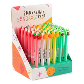 Cute Fruit Erasable Pen with PVC Topper