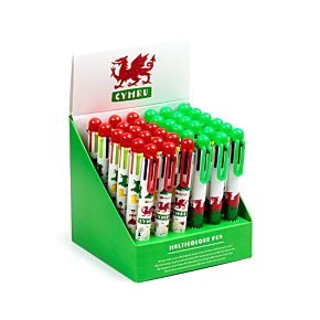 Welsh Dragon Wales (Cymru) Souvenir Multi Colour Pen (6 Colours) Welsh Dragon Wales (Cymru) Souvenir Multi Colour Pen (6 Colours)
