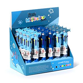 Shark Multi Colour Pen with Topper (8 Colours) Shark Multi Colour Pen with Topper (8 Colours)