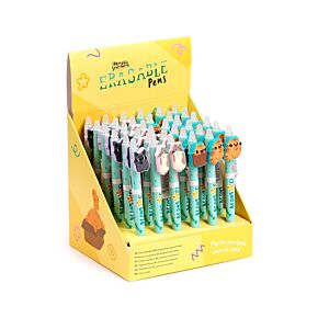 Inkredible Erasable Pen with PVC Beans & Co Cats Topper