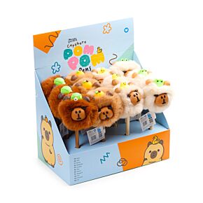 Capybara Fine Tip Pom Pom Pen with Fluffy Topper