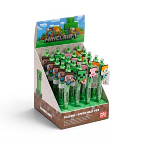 Minecraft Maze Pen with Silicone Topper