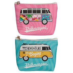Volkswagen VW T1 Camper Bus Surf & Summer PVC Purse