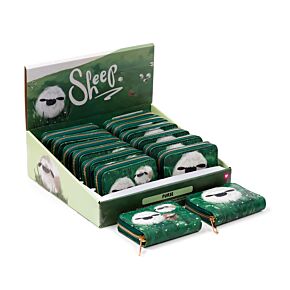 Sheep Zip Around Small Wallet Purse