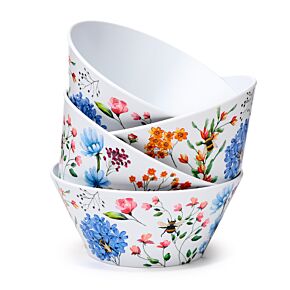 Nectar Meadows Set of 4 RPET Picnic Bowls Nectar Meadows Set of 4 RPET Picnic Bowls