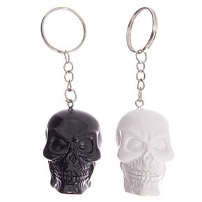 Black & White Skull Keyring Black & White Skull Keyring