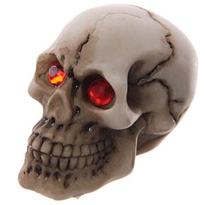 Gruesome Skull with Red Gem Eyes Decoration Gruesome Skull with Red Gem Eyes Decoration
