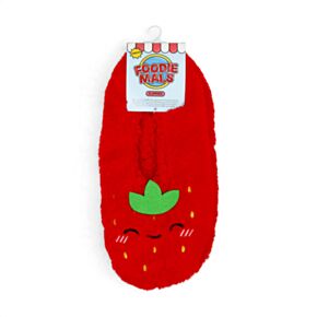 Foodiemals Strawberry Anti-Slip Plush Slip On Slippers EU39-41/UK6-8