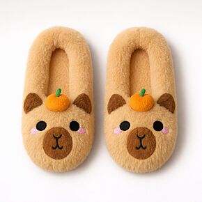 Capybara Anti-Slip Plush Slip On Slippers EU36-38/UK3-5