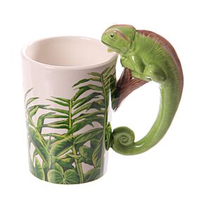 Chameleon Ceramic Shaped Handle Mug