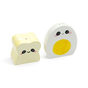 Foodiemals Egg & Toast Ceramic Salt & Pepper Set
