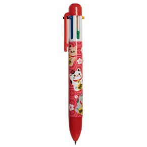 Maneki Neko Lucky Cat Multi Colour Pen (6 Colours) Maneki Neko Lucky Cat Multi Colour Pen (6 Colours)