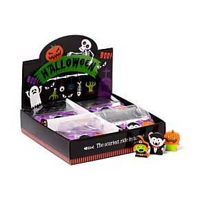Witch, Vampire & Pumpkin 3 Piece Eraser Set
