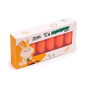 Inkredible Carrot Highlighter Pen Set of 6 Inkredible Carrot Highlighter Pen Set of 6