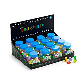 Dinosauria Mini Shaped Erasers in a Pot