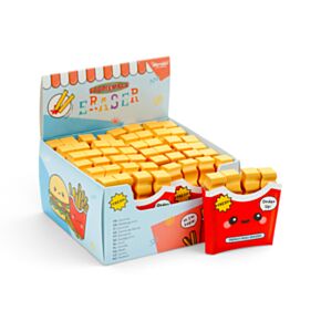 Foodiemals French Fries 4 Piece Shaped Eraser Set