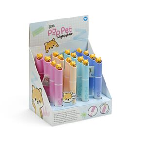 Adoramals Pets Shiba Inu Dog Pop Pet Highlighter Pen