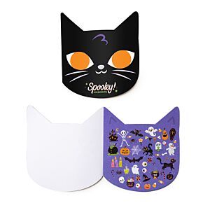 Spooky Cat Shaped 10 Sheet Sticker Book Spooky Cat Shaped 10 Sheet Sticker Book