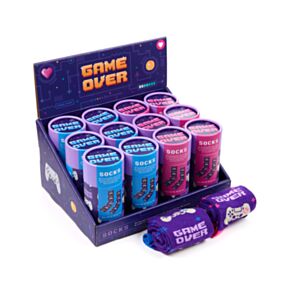 Game Over Socks in a Tube