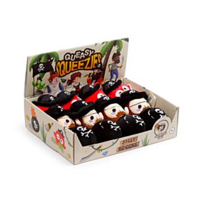 Queasy Squeezies Jolly Rogers Pirate Plush Squeezy Toy