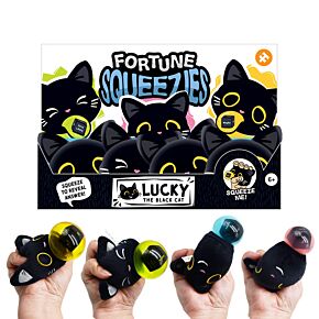 Queasy Squeezies Magic Fortune Teller Lucky the Black Cat Plush Squeezy Toy Queasy Squeezies Magic Fortune Teller Lucky the Black Cat Plush Squeezy Toy