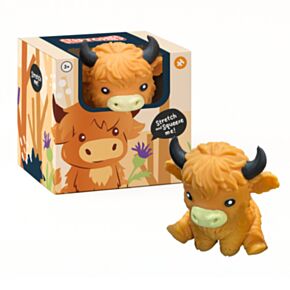 Stretchy Highland Coo Cow Toy