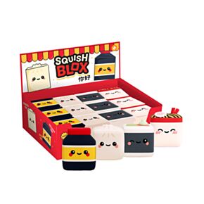 Squish Blox Foodiemals Bao House Bao Bun Memory Foam Plush Squeezy Toy